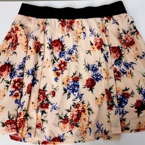 Joe Boxer Skirt Floral Print Mini Skirt Size Large Casual Date Night